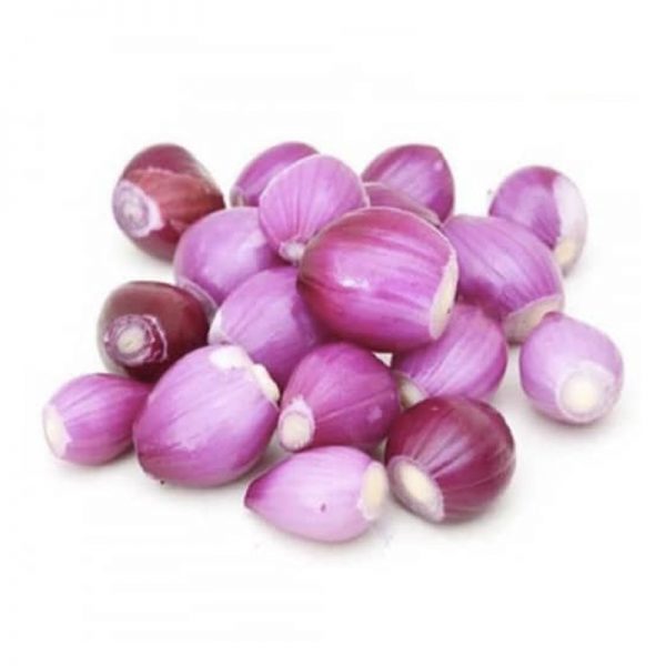 Red Onion Whole Cut (Small, Peeled) / Shallot / Kancha Piaz / Bawang Merah (Frozen) 400gm