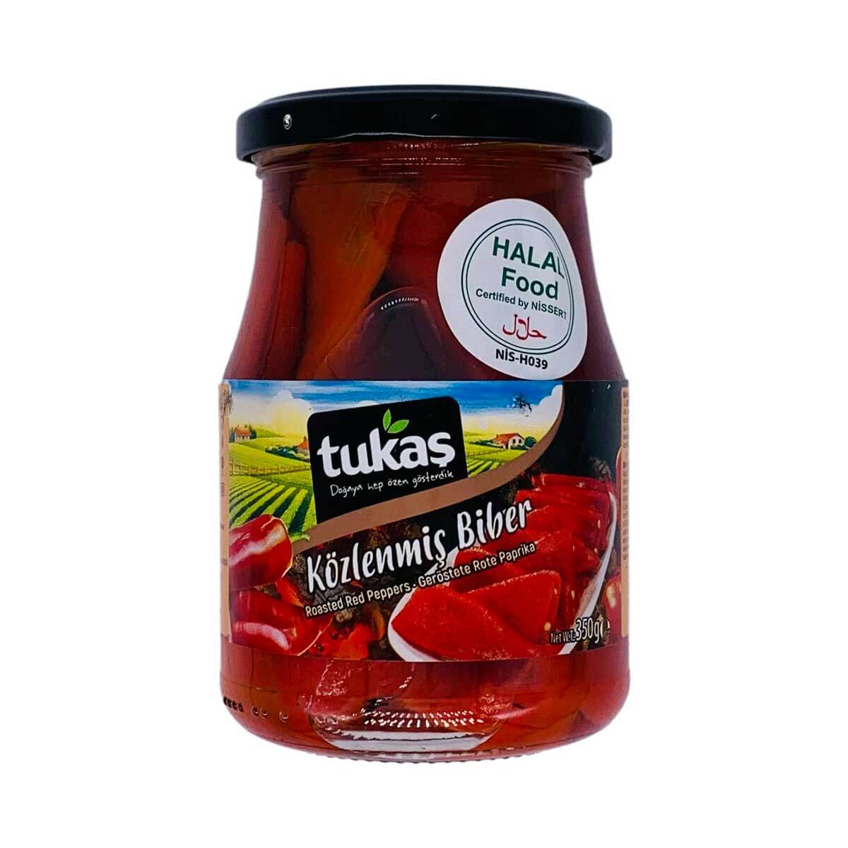 Roasted Red Peppers /Gerostete Rote Paprika (Tukas) 680gm